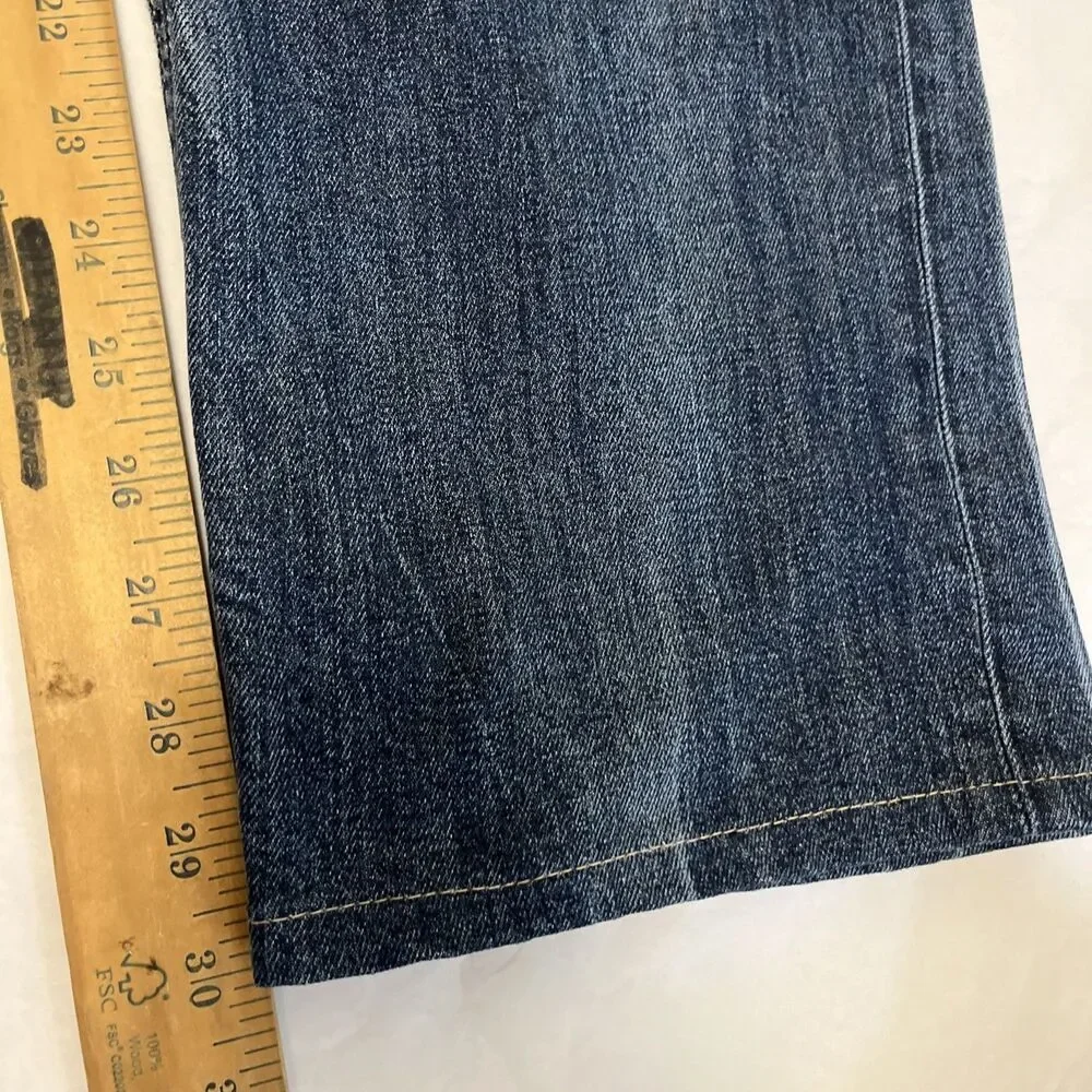 DIESEL Men's Larkee Relaxed Jeans Italy Button Fly Stretch Straight Leg 34x30